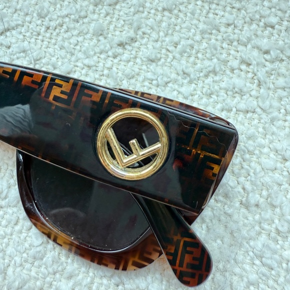 Fendi Brown Patterned Sunglasses main image 5